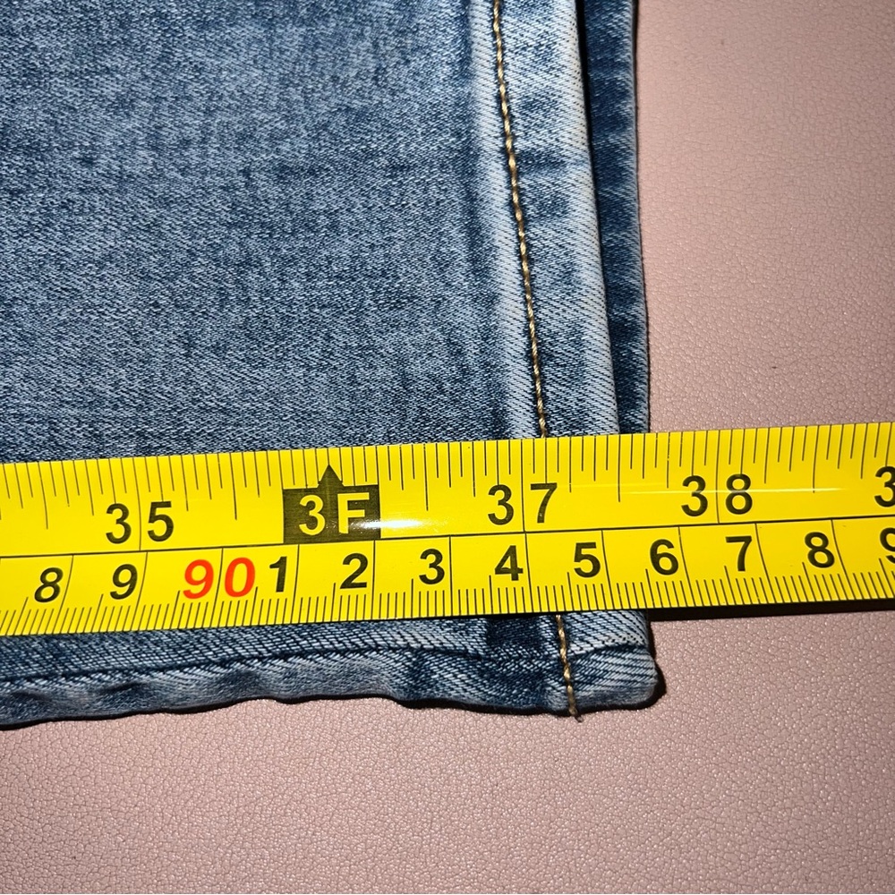 Talbots Jeans Womens 8 Blue Jegging Crop Stretch Denim Cotton Blend‎ Whiskers - Picture 16 of 16